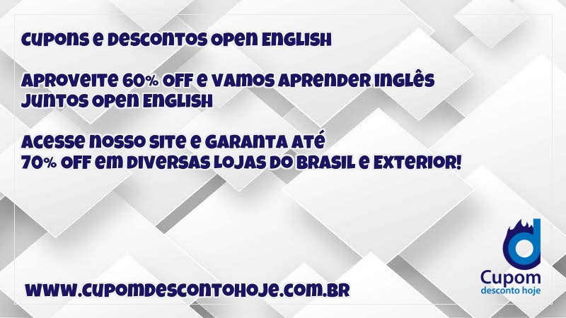 OPEN ENGLISH PREÇO 2 POR 1 🚨 Open English CUPOM DESCONTO VALIDO