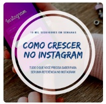 cupom desconto hoje na loja Como Crescer no INSTAGRAM